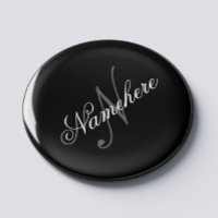 Unique Personalized Black and White Name Monogram