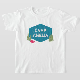 Unique Personalized Camp Name Birthday Party T-Shirt