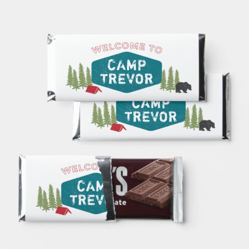 Unique Personalized Camp Name Birthday Thank You Hershey Bar Favors