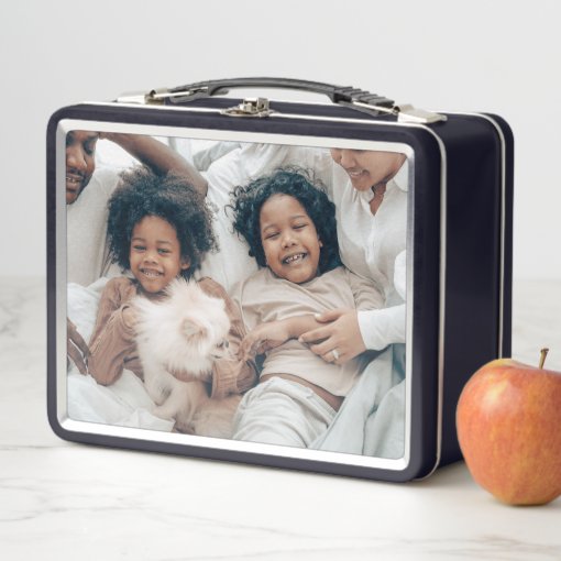 Unique personalized custom metal lunch box | Zazzle