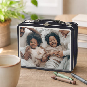 Unique personalized custom metal lunch box