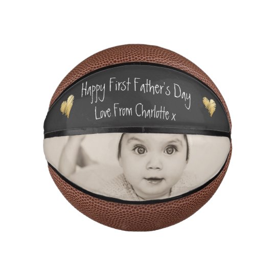 Unique Personalized First Fathers Day Basketball