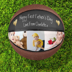 Unique Personalized First Fathers Day Mini Basketball