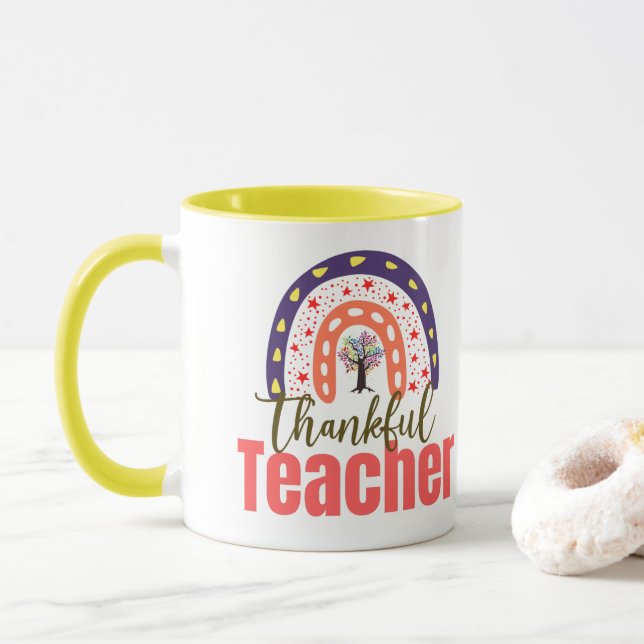 Unique Personalized Gifts for the outflank Teacher Mug (With Donut)
