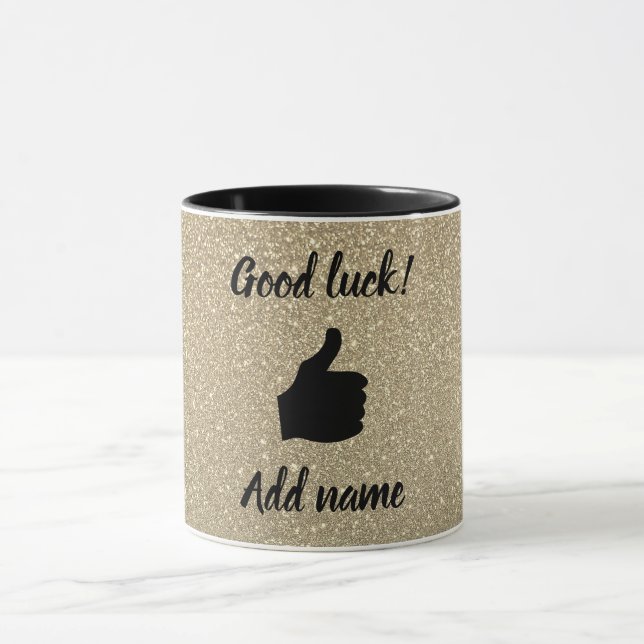 Unique personalized good luck mug (Center)