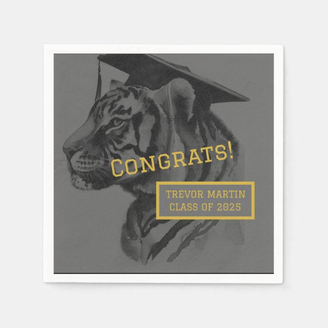 Unique Personalized Graduation Napkins (Front)