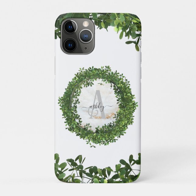 Unique Personalized Keychain with Botanical Theme Case-Mate iPhone Case (Back)