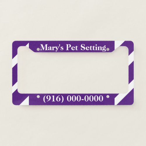 Unique Personalized  License Plate Frame