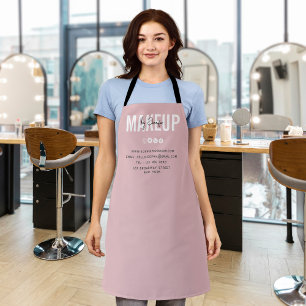 Unique Personalized Makeup Artist Business Apron
