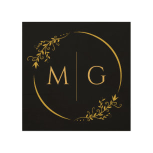 Unique Personalized Monogram Wood Wall Accent Art