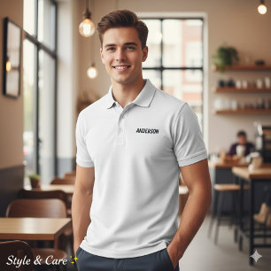 Unique Personalized Name Detail Embroidered Polo Shirt