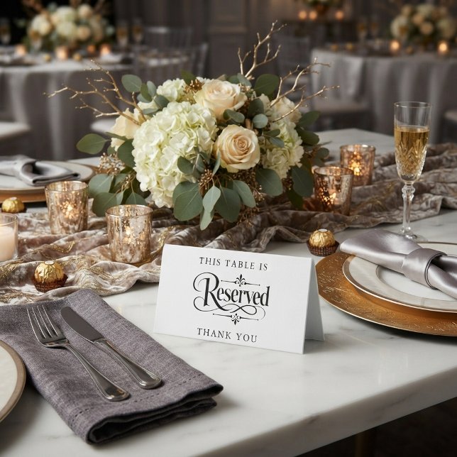 Unique Personalized Reserved Table Tent Sign Displ (Unique Personalized Reserved Table Tent Sign Display)