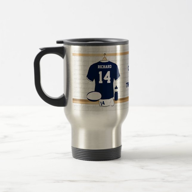 Unique Personalized Rugby Fan mugs (Left)