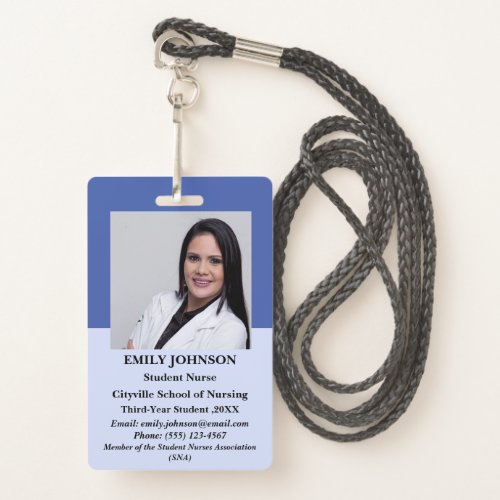 Unique Personalized Student Nurse  Badge