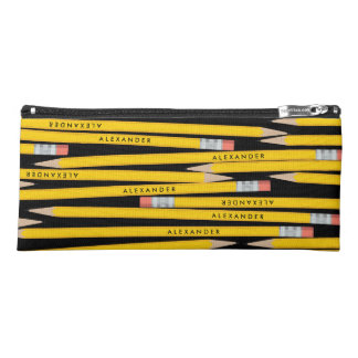 Unique Personalized Yellow Pencils Pencil Case
