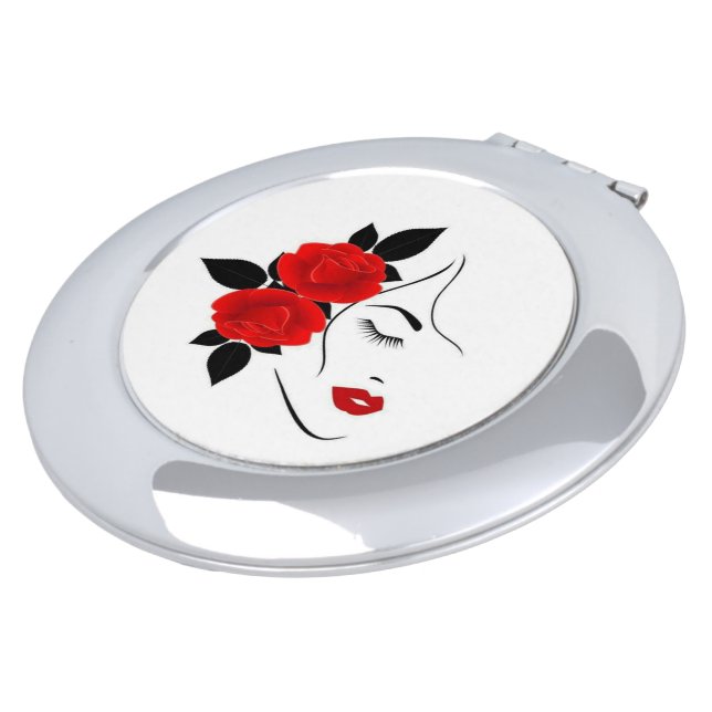 Unique Photo Compact Mirror – Personalized Gift Id (Turned)