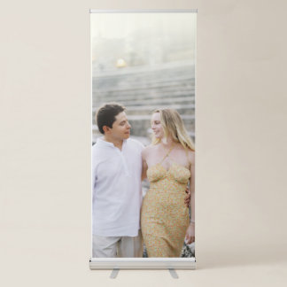 Unique Photo Display with Custom Couple Image  Retractable Banner