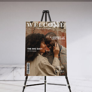 Unique photo Magazine wedding Foam Board