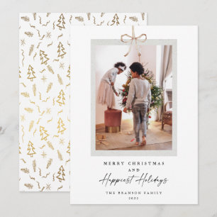 Unique Photo Merry Christmas Happiest Holiday Card