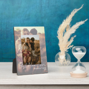 Unique Photo on Photo Best Mom Ever Plaque