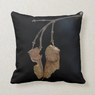 Unique pillow featuring Sycamore Tree seeds