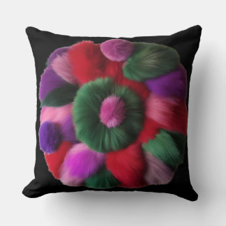 Unique Pillow Illusion On Black 20"
