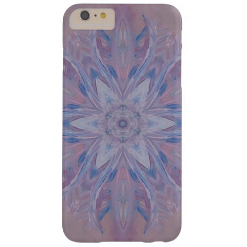 Unique Pink Blue White Abstract Barely There iPhone 6 Plus Case
