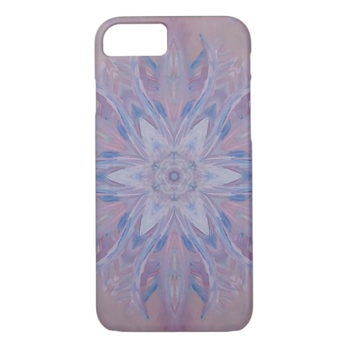 Unique Pink Blue White Abstract iPhone 87 Case