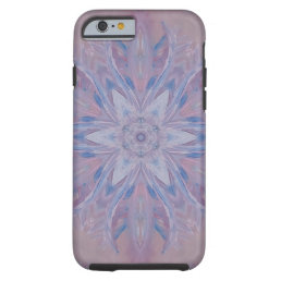 Unique Pink Blue White Abstract Tough iPhone 6 Case