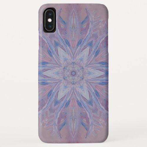 Unique Pink Blue White Abstract iPhone XS Max Case