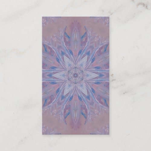 Unique Pink Blue White Abstract Discount Card
