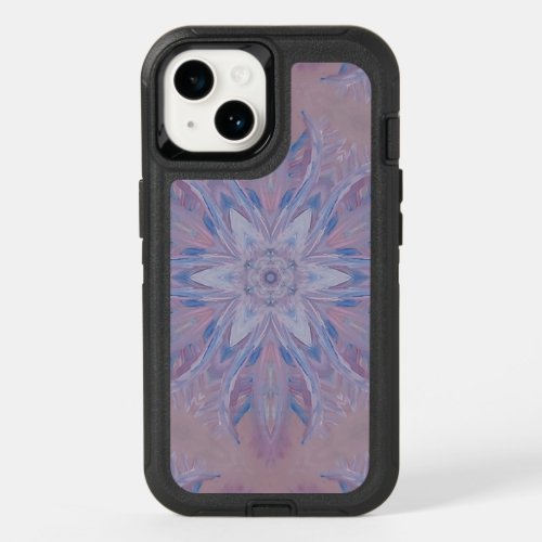 Unique Pink Blue White Abstract OtterBox iPhone 14 Case