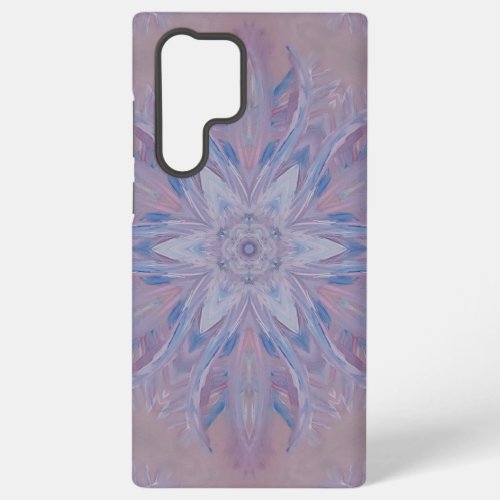 Unique Pink Blue White Abstract Samsung Galaxy S22 Ultra Case
