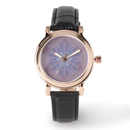 Unique Pink Blue White Abstract Watch