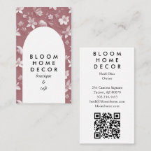 Unique Pink Flowers Photography QR Code Arch