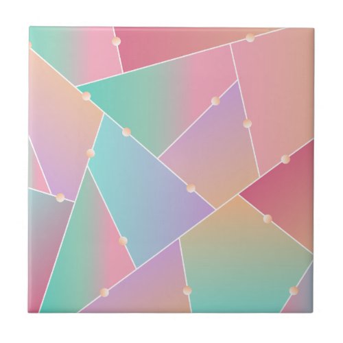 Unique Pink Glass Pattern fancy colour  Ceramic Tile