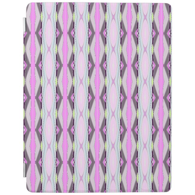 Unique Pink Pattern iPad Smart Cover (Front)
