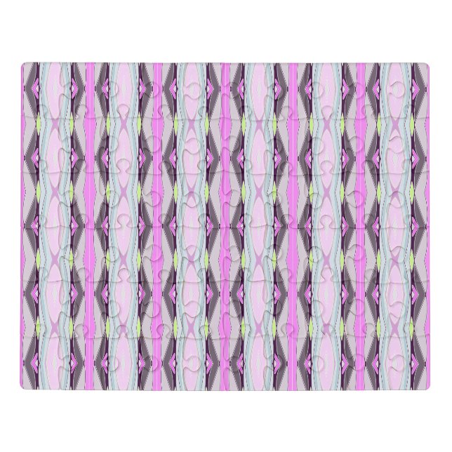Unique Pink Pattern Jigsaw Puzzle (Puzzle Horizontal)