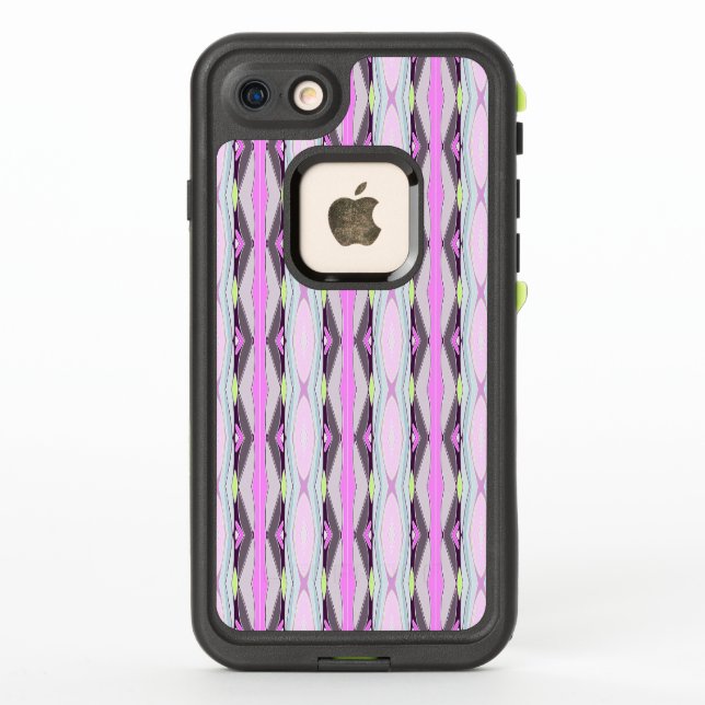 Unique Pink Pattern LifeProof iPhone Case (Back)