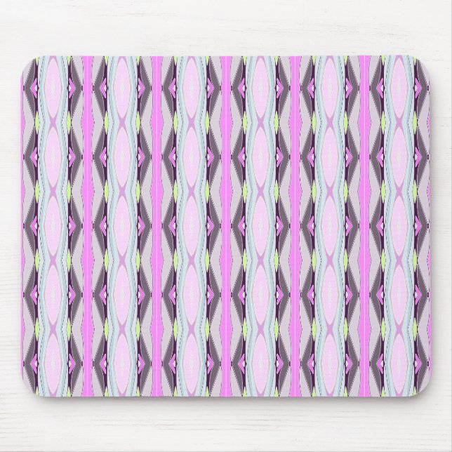 Unique Pink Pattern Mouse Pad (Front)