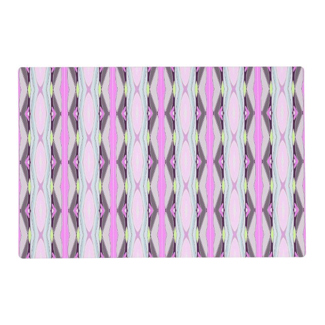 Unique Pink Pattern Placemat (Front)