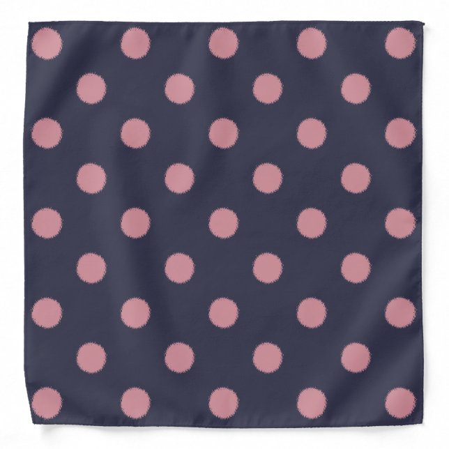 Unique Pink Polka Dot Bandana (Front)