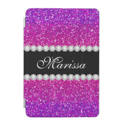 Unique Pink Purple Glitter Ombre iPad Mini Cover