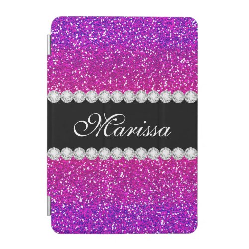 Unique Pink Purple Glitter Ombre iPad Mini Cover