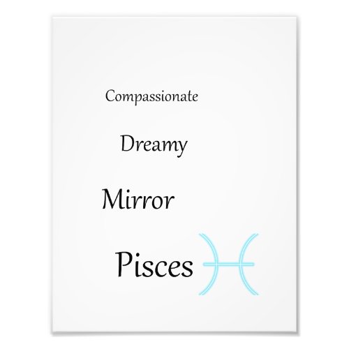 Unique Pisces Print for your Wall