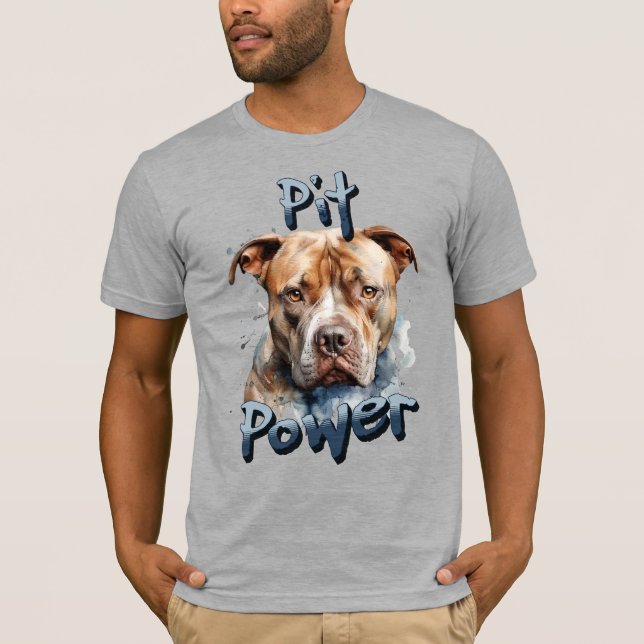 Unique Pitbull Lover Dog T-Shirt (Front)