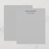 Unique Plain Grey Paper Sheet (Front/Back)