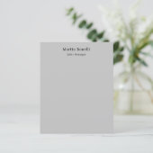 Unique Plain Grey Paper Sheet (Standing Front)