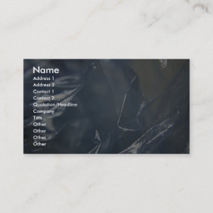 Unique Plastic Business Card