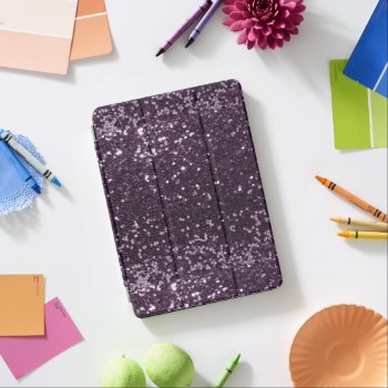 Unique Plum Purple Faux Glitter Sparkle Print Ipad Air Cover by its_sparkle_motion at Zazzle